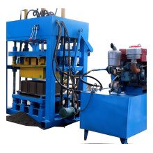 QT4-28  diesel engine block machine hollow solid interlocking brick making machine